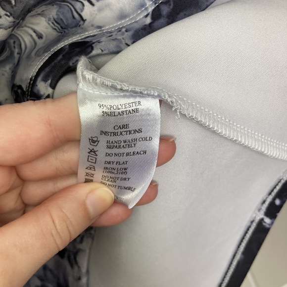 motel rocks womens m grey printed dress high neck - Picture 3 of 4